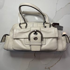 Authentic coach leather satchel bag